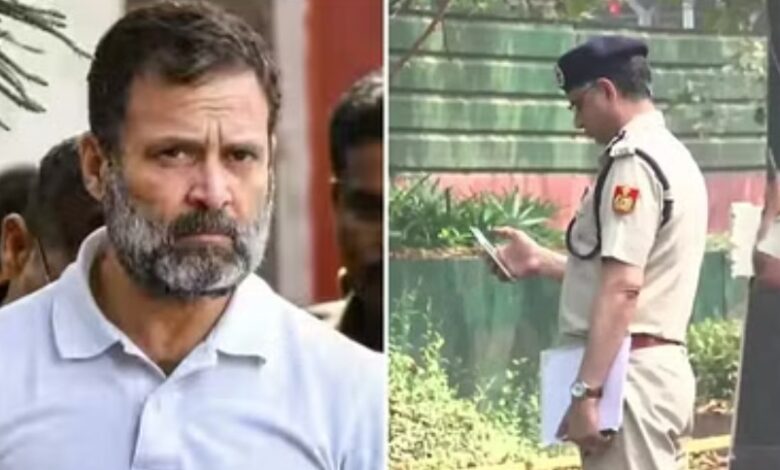 Delhi Police reached Rahul Gandhi's house when the notice was not answered